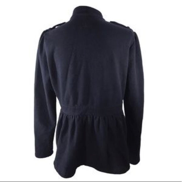 NWT CONVERSE Navy Peplum Jacket, Size Small - Picture 2 of 2